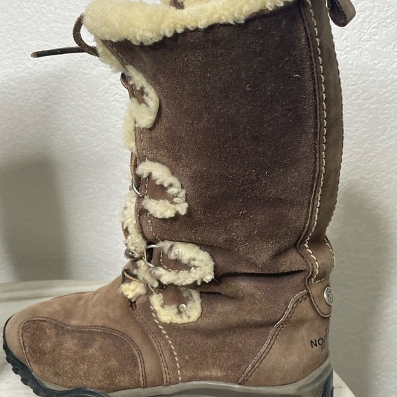 The North Face boots fur lined snow women’s sz 7 lace up 200 gram insula… - Picture 3 of 12